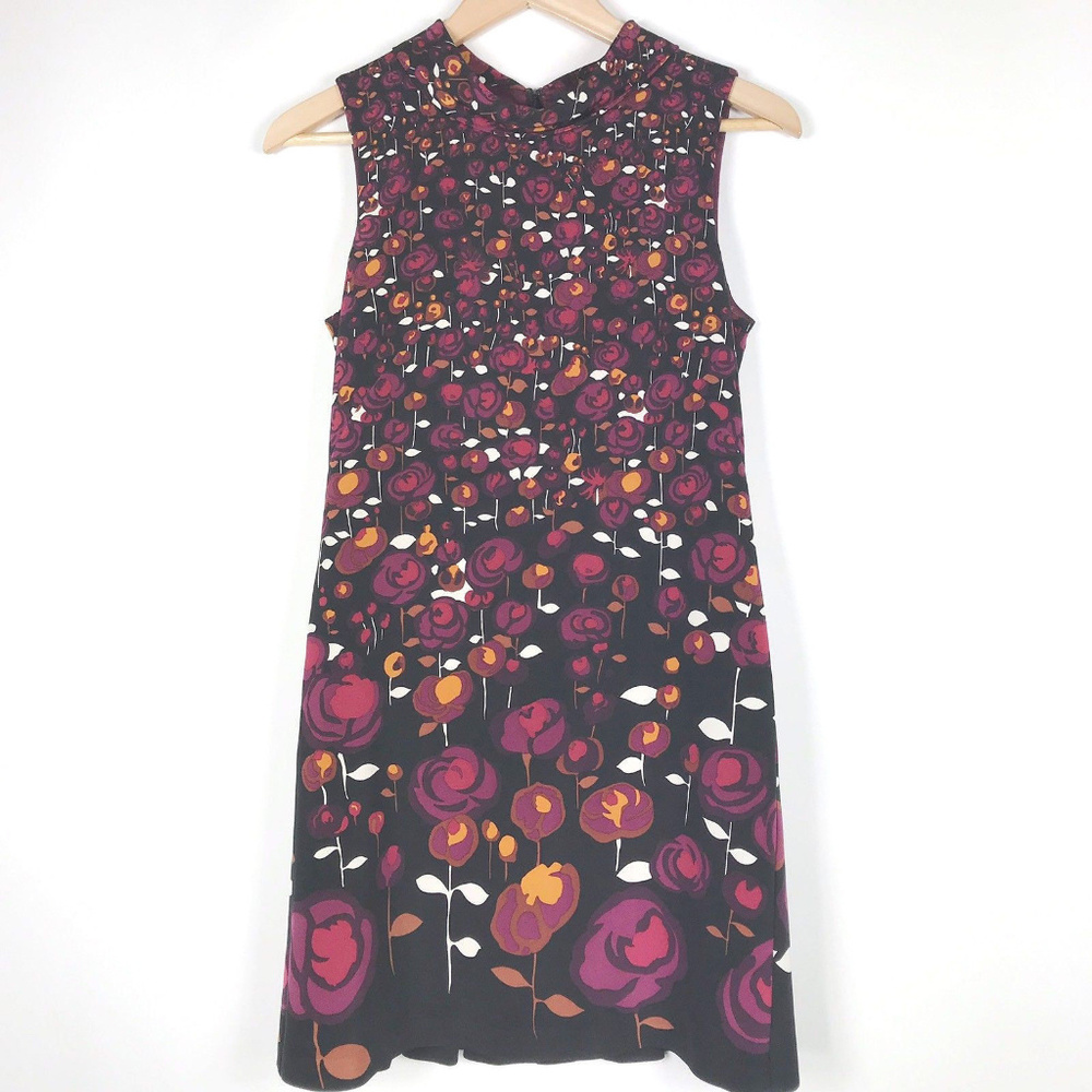 Elie Tahari Silk Floral Sleeveless Sheath Dress